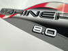 Mariner 8hp 2 stroke outboard decals/sticker kit