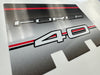Mercury Force 40hp outboard decals/sticker kit - fades style