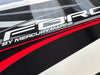 Mercury Force 125hp outboard decals/sticker kit - black design