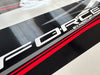 Mercury Force 125hp outboard decals/sticker kit - black design