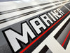 Mariner 75hp 2 stroke clamshell outboard decals/sticker kit