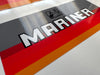 Mariner 40hp rainbow outboard engine decals/sticker kit
