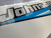 Johnson 115hp two stroke outboard engine decals/sticker kit (blue design)