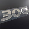 3D resin domed chrome Mercury Verado 300hp outboard decals