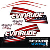 Evinrude 250hp ETEC / E-TEC HO outboard engine decals/sticker kit - blue cowl