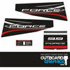 Mercury Force 9.9hp outboard decals/sticker kit