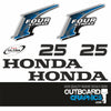 Honda BF25 25hp 4 stroke outboard engine decals/sticker kit