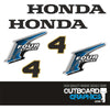 Honda BF4 4hp 4 stroke outboard engine decals/sticker kit