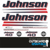 Johnson 40hp four stroke EFI outboard engine decals/sticker kit (2002 - 2006)