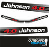 Johnson 4hp two stroke (1996) wraparound outboard engine decals/sticker kit
