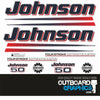 Johnson 50hp four stroke EFI outboard engine decals/sticker kit (2002 - 2006)
