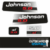 Johnson 5hp two stroke (1996) outboard engine decals/sticker kit