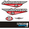 Johnson 5hp two stroke outboard engine decals/sticker kit