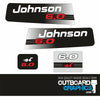 Johnson 6hp two stroke (1996) outboard engine decals/sticker kit
