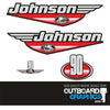 Johnson 90hp two stroke outboard engine decals/sticker kit