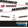 Mariner 15hp two stroke (2001) outboard engine decals/sticker kit
