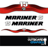 Mariner 15hp 2 stroke (2003) outboard decals/sticker kit