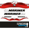 Mariner 50hp 4 stroke EFI outboard decals/sticker kit