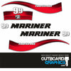 Mariner 9.9hp 4 stroke (2008) outboard engine decals/sticker kit