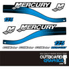 Mercury 125hp 2 stroke Saltwater series outboard decals/sticker kit