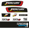 Mercury Racing 200XS outboard decals/sticker kit