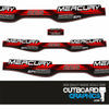Mercury 225hp four stroke EFI (1998) outboard engine decals/sticker kit
