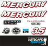 Mercury F3.5hp 4 stroke (2006) outboard decals/sticker kit