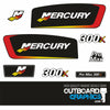 Mercury Racing 300 Pro Max outboard decals/sticker kit