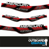 Mercury 9.9hp 4 stroke outboard engine wraparound decal/sticker kit (1997)