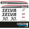 Selva 30hp Dorado outboard engine decals/sticker kit