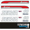 Selva 50hp Madeira outboard engine decals/sticker kit