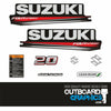 Suzuki DF20 20hp four stroke outboard engine decals/sticker kit (2018)