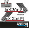Tohatsu 30hp 2 stroke outboard engine decals/sticker kit