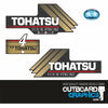 Tohatsu 4hp 4 stroke (2002) outboard engine decals/sticker kit