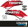 Tohatsu 9.8hp 2 stroke (2006) outboard engine decals/sticker kit