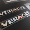 3D resin domed chrome Mercury Verado 200hp outboard decals