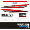 Yamaha 130hp V4 2 stroke outboard decals/sticker kit