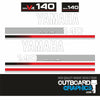 Yamaha 140hp V4 two stroke outboard engine decals/sticker kit
