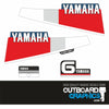 Yamaha 6CM 6hp 2 stroke (1994) outboard engine decals/sticker kit