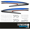 Yamaha 70hp four stroke outboard engine decals/sticker kit