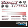 Evinrude 135hp Ficht Ram Injection outboard engine decals/sticker kit (blue cowl)
