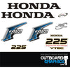 Honda BF225 225hp 4 stroke VTEC outboard engine decals/sticker kit