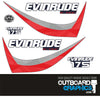 Evinrude 175hp ETEC / E-TEC outboard engine decals - 2015 60º small block (blue cowl)