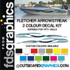 Fletcher Arrowstreak 2 colour hull sticker/decal kit