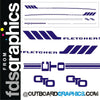 Fletcher Arrowsport 17' GTO 1 colour sticker/decal kit