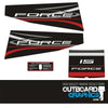 Mercury Force 15hp outboard decals/sticker kit