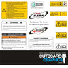 Generic Honda outboard engine warning label decals/sticker kit - all HP's