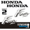 Honda 2hp 4 stroke outboard engine decals/sticker kit