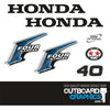 Honda BF40 40hp 4 stroke outboard engine decals/sticker kit