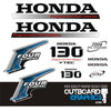 Honda BF130 130hp 4 stroke outboard engine decals/sticker kit